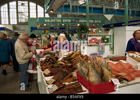 Fisch Markt, Riga, Lettland, Baltikum, Europa Stockfoto