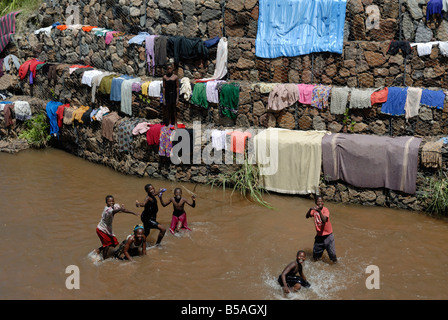 Chembe Dorf, Cape Maclear, Lake Malawi, Malawi, Afrika Stockfoto