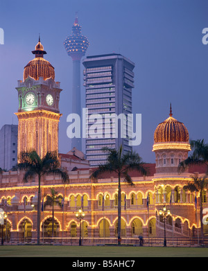 Sultan Abdul Samad Gebäude, früher das Sekretariat, gesehen vom Merdaka Platz, Kuala Lumpur, Malaysia, Asien Stockfoto