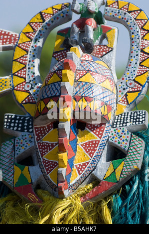 Bobo Masken während der Festlichkeiten, Sikasso, Mali, Afrika Stockfoto