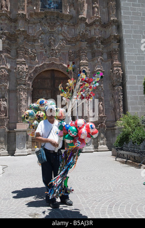 Templo de San Francisco, eine Kirche in San Miguel de Allende (San Miguel), Bundesstaat Guanajuato, Mexiko, Nordamerika Stockfoto