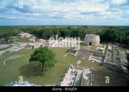 Mayapan ehemalige Maya-Hauptstadt nach Sturz von Chichen Itza Yucatan Mexiko Nordamerika Stockfoto