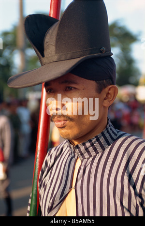 Marschmusik am Geburtstag des Sultans, Jogjakarta, Java, Indonesien, Südostasien Stockfoto