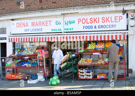 Polnischen Shop in Ealing London UK Stockfoto