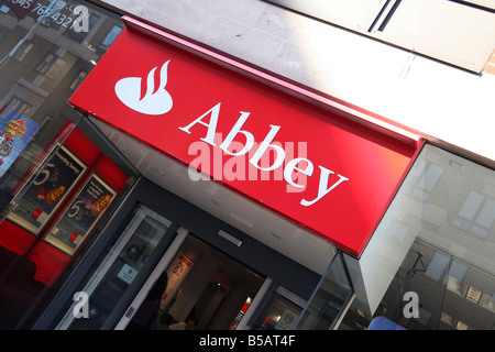 Zweig der Abtei Bank London anmelden Stockfoto