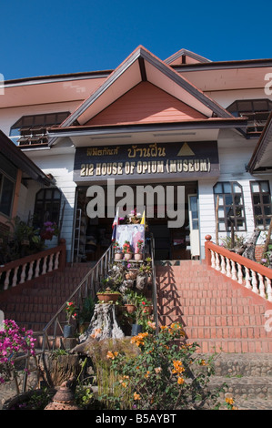 Opium Museum in Sop Ruak, Goldenes Dreieck, Thailand, Südostasien Stockfoto