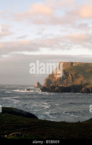 Abend, Glen Head, Glencolmcille, County Donegal, Irland Stockfoto