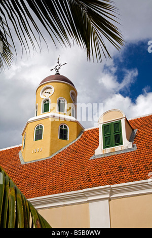 Fort-Kirche in Fort Amsterdam, Punda Bezirk, Willemstad, Curacao, Niederländische Antillen, West Indies, Karibik Stockfoto