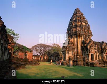 Tempel in das zentrale Heiligtum am Prasat Hin Phimae auf der Khorat-Hochebene in Thailand Südostasien Asien Stockfoto