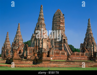 Wat Chai Watthanaram Ayutthaya UNESCO World Heritage Site Thailand Südostasien Asien Stockfoto
