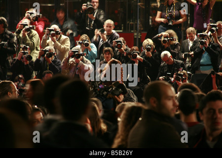 Menge von Pressefotografen beim Filmfestival in Rom 2008 Stockfoto