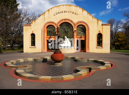 Das Konservatorium in der Fitzroy Gardens Melbourne Victoria. Stockfoto