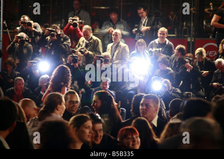 Menge von Pressefotografen beim Filmfestival in Rom 2008 Stockfoto