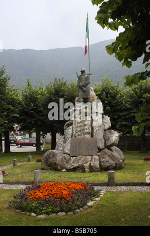 Kriegerdenkmal, Malesco, Italien Stockfoto