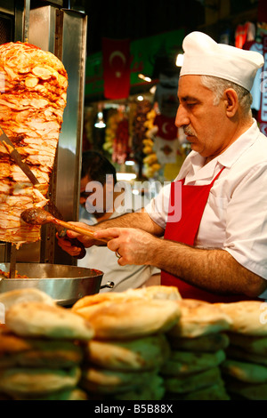 Kebab Shop, Istanbul, Türkei, Europa Stockfoto