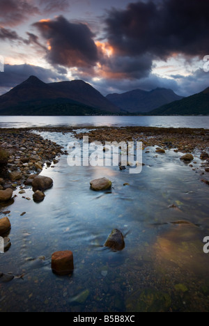 Blick über Loch Linnhe in Richtung Glen Coe Schottland UK GB EU Europa Stockfoto