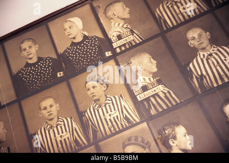 Fotos der Opfer von Auschwitz Makopolska Polen Europa Stockfoto