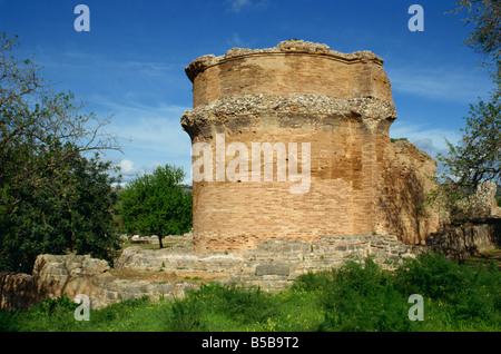 Die Kirche an die römische Stadt von Milreu Estoi Algarve Portugal Europa Stockfoto