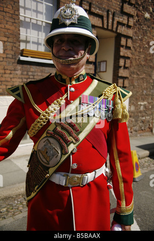 Devon und Dorset in Exeter Regiment nach der letzten Parade vor wird aufgelöst Stockfoto