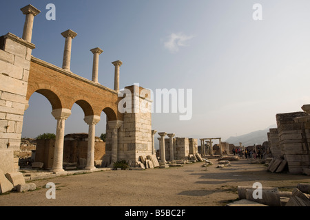Die Basilika des Heiligen Johannes der Apostel in Selcuk, Türkei Stockfoto