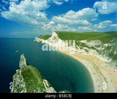 Blick nach Westen von Durdle Door Dorset England England Europa Stockfoto