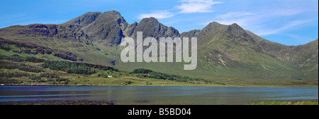 Bla Bheinn Berg Cuillin Hills von Loch Slapin Insel von Skye innere Hebriden-Highlands Schottland, Vereinigtes Königreich Stockfoto