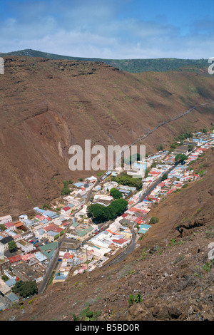 Luftaufnahme über Jamestown von der Spitze des Jacob s Leiter St Helena Mid Atlantic G Renner Stockfoto