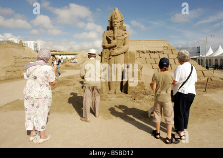 Sand Sculptures Festival an der Küste von Brighton 2005 Stockfoto