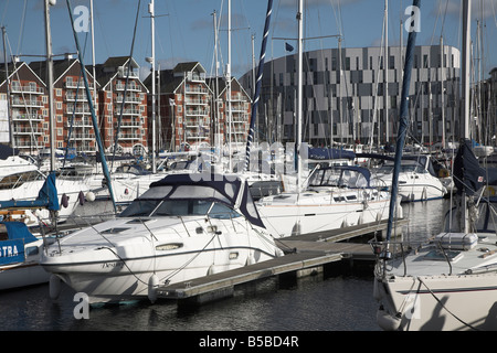 Stadtumbau Ipswich Wet Dock Suffolk England Stockfoto