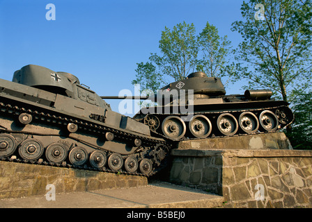 Dem zweiten Weltkrieg Denkmal der Nazi und Russisch Schlacht, Dukla Pass, Deutschland, Europa Stockfoto