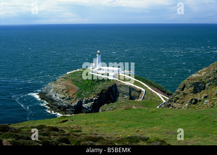 South Stack Leuchtturm, Anglesey, Wales, Europa Stockfoto