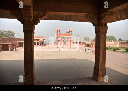 Indische Architektur in Fatehpur Sikri Rajasthan Indien Stockfoto