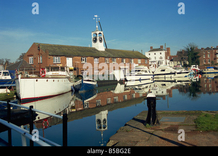 Kanal-Becken, Stourport am Severn, Worcestershire, England, Europa Stockfoto