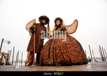 Zwei schöne Karneval Masken Venedig Stockfoto