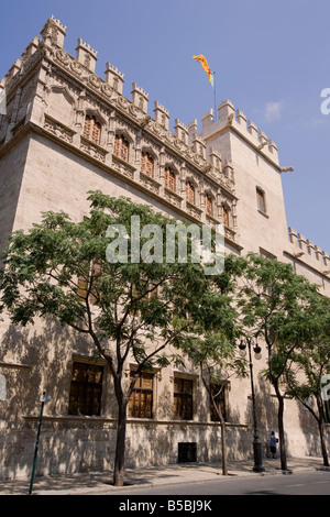 La Lonja De La Seda (Seide Exchange), Valencia, Spanien, Europa Stockfoto