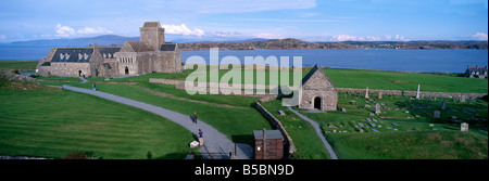 Iona Abbey, St Oran Kapelle, Insel Iona, Inneren Hebriden, Argyll, Schottland, UK Stockfoto