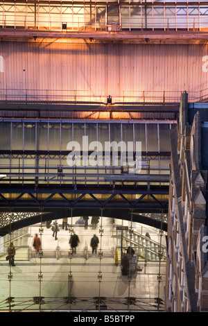 Abstrakte Dach Schuss von Liverpool Street Station Stockfoto