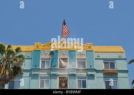 Hausreinigung in Santa Monica, Kalifornien Stockfoto