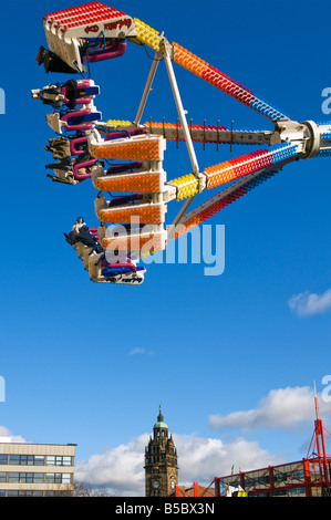 Messegelände fahren eingerichtet Fargate Sheffield, South Yorkshire, England, "Great Britain" Stockfoto