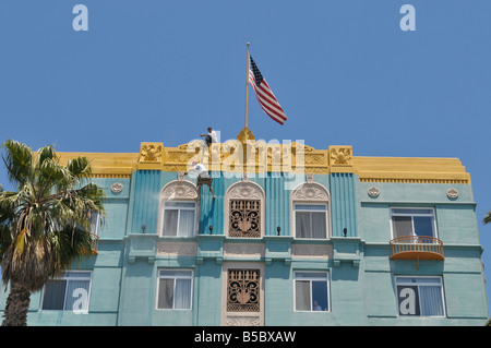 Hausreinigung in Santa Monica, Kalifornien Stockfoto