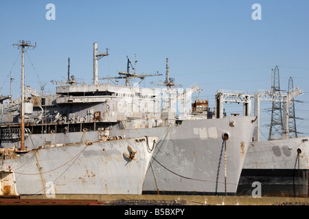 Able UK Yard; Ship Breaking, Shipbreaking Industry, Recycling von Metallen, Abriss Bergung bei able UK Zerlegern Shipbreaking Yards, Teesport, Teeside, Stockfoto