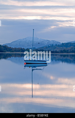 Abendlicht über Loch Insh Kincraig Strathspey Inverness-Shire Highland Region Schottland UK SCO 1083 Stockfoto