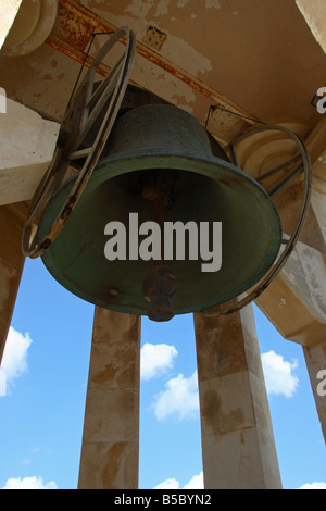 Die große Belagerung Glocke, Valletta auf Malta. Stockfoto