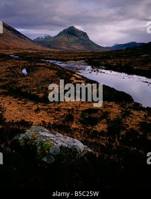Marsco und Glen Sligachan, Isle Of Skye, Schottland, UK. Stockfoto