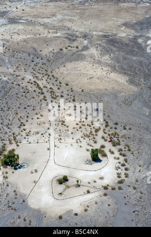 Luftaufnahme über dem Saline Valley Thermalquelle bündelt Death Valley Nationalpark, Kalifornien Stockfoto