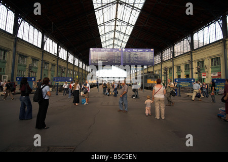 Nyugati Bahnhof, Budapest, Ungarn Stockfoto