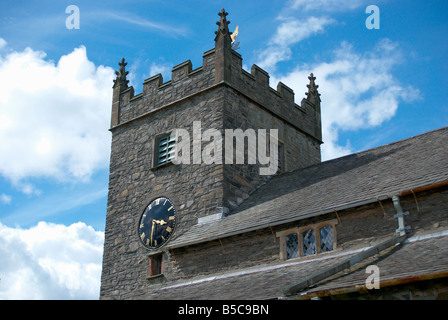 Hawkshead Kirche und Friedhof, Hawkshead im englischen Lake District Stockfoto