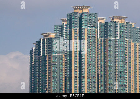 Wohngebiet leben in Hongkong Stockfoto