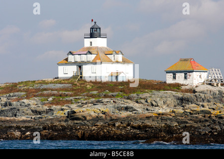 Ei Rock Leuchtturm, Bar Harbor, Maine, USA Stockfoto