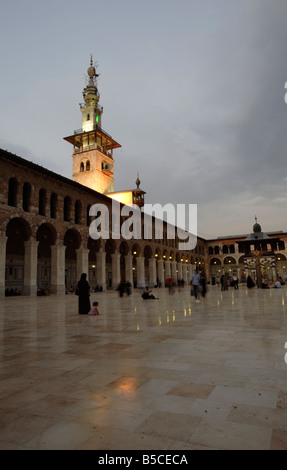 Das Minarett der Jesus im Umayyaden-Moschee, Damaskus, Syrien Stockfoto